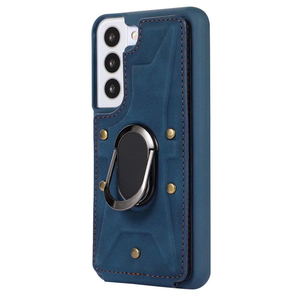 For Samsung Galaxy S23 Card Slots Phone Case Ring Kickstand PU Leather Coated TPU Cover For Samsung Galaxy S23 Card Slots Phone Case Ring Kickstand PU Leather Coated TPU Cover